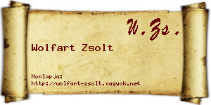 Wolfart Zsolt névjegykártya